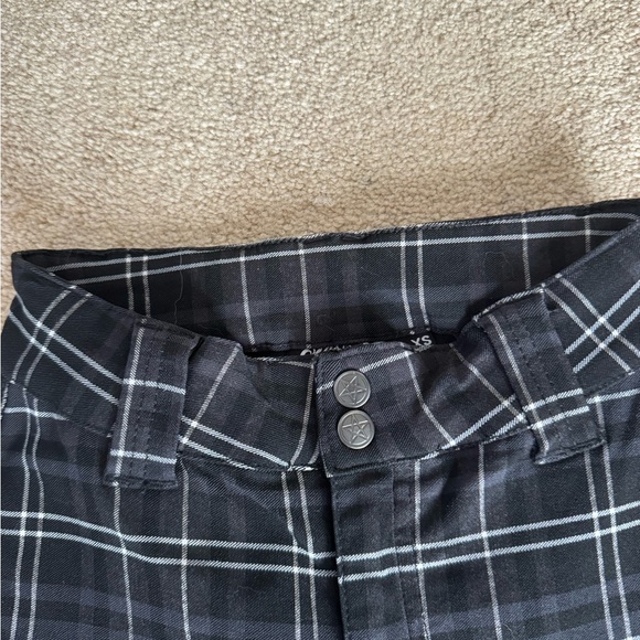 Killstar Women's Pants Dead Resistance Ash Tartan Skinny Jeans - Picture 5 of 10